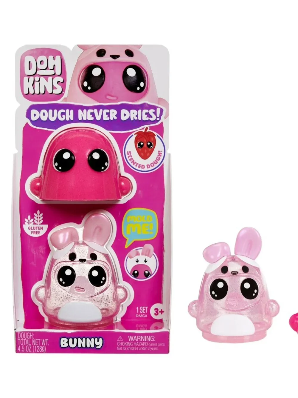 NEW 2 PK DohKins Character Single Pack Scented Dough that Never Dries